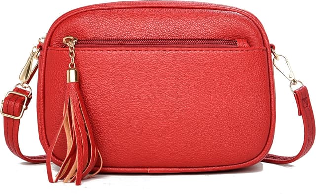Detalle de FULEI Tassel Crossbody Bag 21 cm