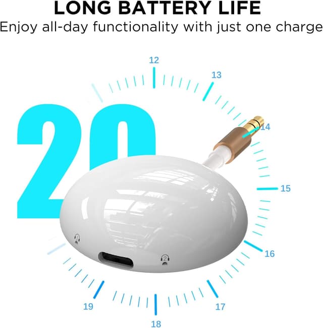 Thumbnail 5 de Flugzeug Bluetooth 5.3 Audio Transmitter 20h