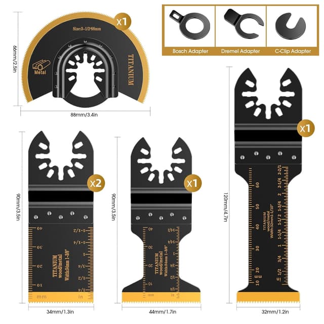 Detalle 2 de AICOYA Titanio 5 piezas para multiherramienta