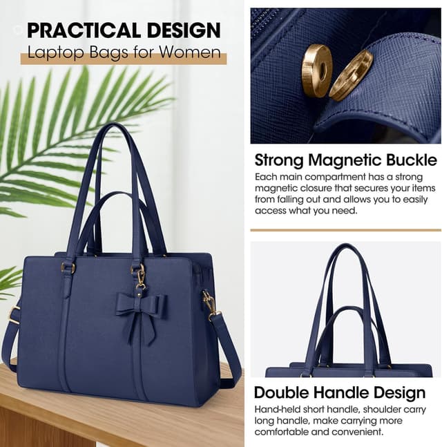 Detalle de NEWHEY Shopper Handtasche für 15,6 Zoll