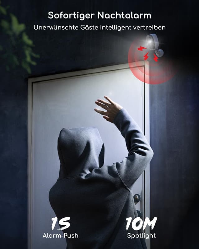 Thumbnail 5 de COOAU 2K WiFi6 Überwachungskamera außen Akku