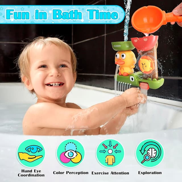 Detalle 2 de Bath Toys for Toddlers 3‑piece Suction Set