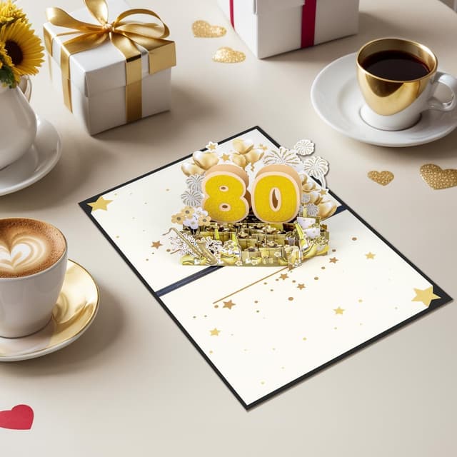 Thumbnail 3 de Magic Ants Magic Ants 3D Pop-Up Karte 80. Hochzeitstag