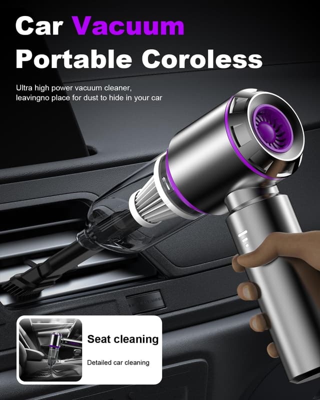 Detalle 1 de Aspirapolvere auto senza fili 26KPa KITBEZN