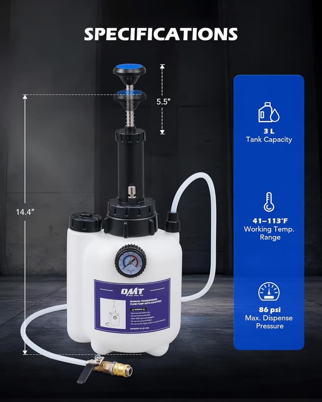 Detalle de Orion Motor Tech 3L Transmission Fluid Pump Kit with 12 ATF Aluminum Adapters