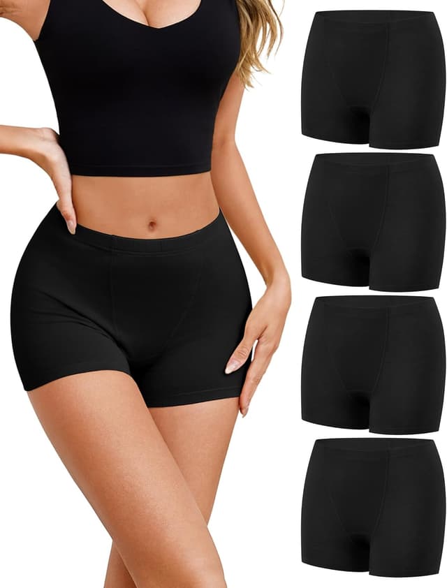 Detalle de Ocexteur Boxer da donna in cotone stretch (confezione multipla) per comfort e anti-sfregamento