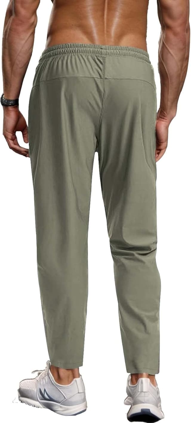 Detalle 2 de Hidkat Men’s Hiking Pants Quick-Dry Lightweight Water-Resistant Sweatpants with Zipper Pockets