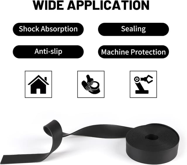 Detalle 2 de LALAGO Gummistreifen Neopren 25mm x 3mm x 3m