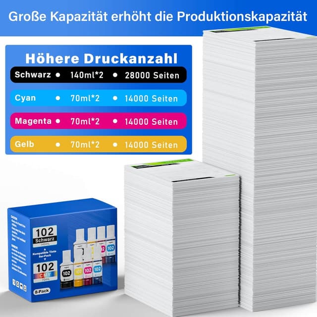 Thumbnail 2 de SPACEINK Tinte 102 Multipack für Epson