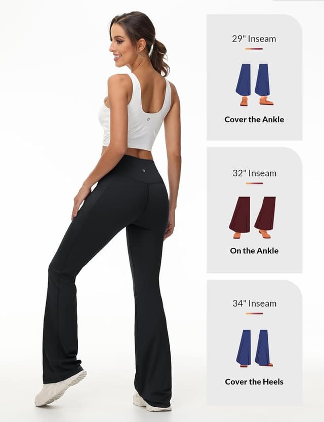 Thumbnail 5 de baleaf V Crossover Flare Leggings with Pockets 🧘♀