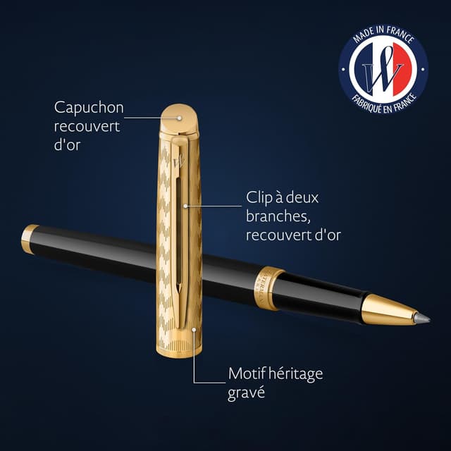 Detalle de Waterman Hémisphère Stylo roller Noir Or