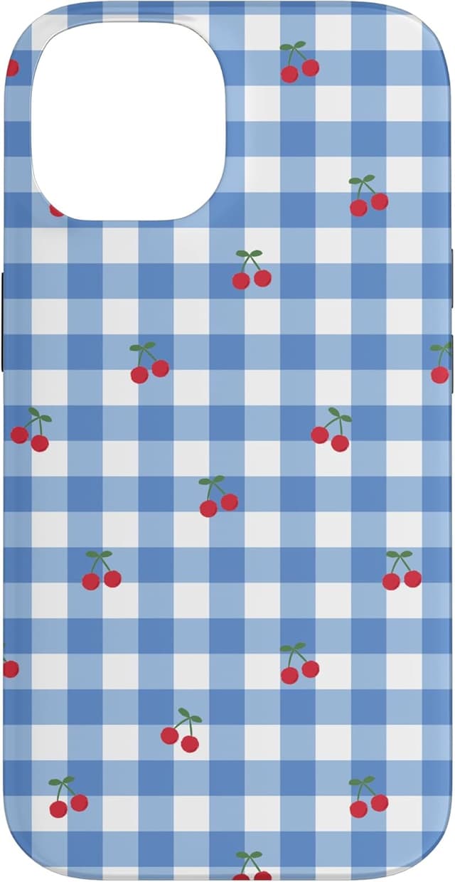 Detalle 2 de Motif vichy bleu iPhone 17 Pro coque