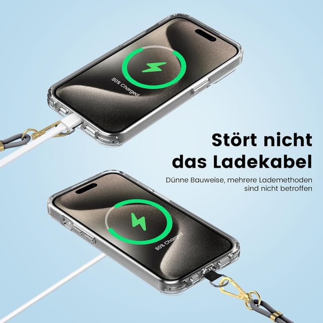 Thumbnail 3 de OLEPHY Cordón Ajustable para Teléfono Móvil 📱, Gris