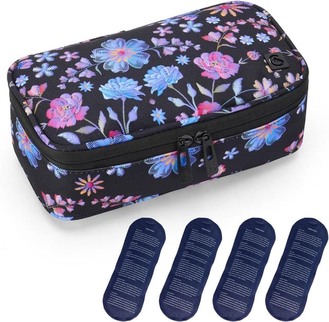 Thumbnail 6 de ALLCAMP Insulin-Kühltasche mit Kühlbox, 4 wiederverwendbaren Eisbeuteln und Organizer