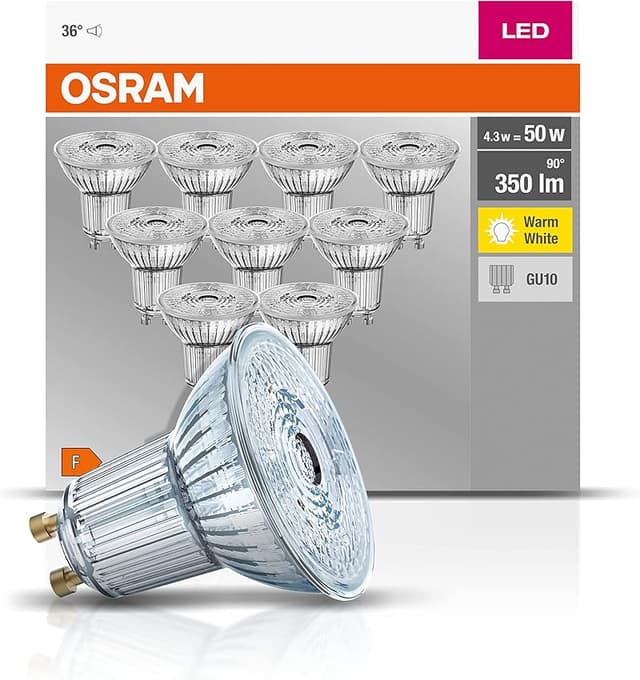 Detalle 2 de Osram Base PAR16 GU10 4,3 W — pack 10