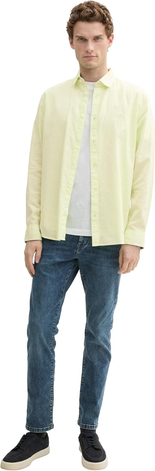 Detalle 2 de Tom Tailor Camicia da uomo a maniche lunghe modello 1045087