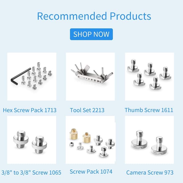 Thumbnail 6 de SMALLRIG Schraub-Gewindemutter 1/4-Zoll Buchse auf 3/8-Zoll Stecker (1610) – Set mit 5 Stück