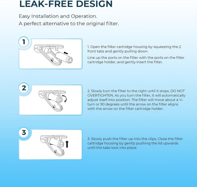 Thumbnail 6 de Crystala Filters XWFE Compatible Refrigerator Filter