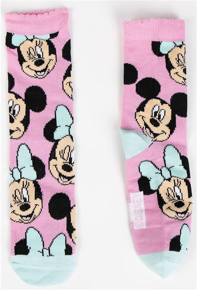Detalle 2 de Calzini Minnie CERDÁ LIFE’S LITTLE MOMENTS, confezione da 4 paia unisex per bambini e ragazzi