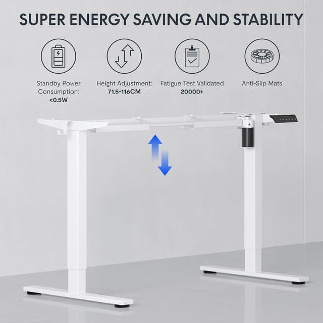 Thumbnail 5 de FLEXISPOT QE1 Escritorio Elevable Eléctrico con Ganchos 🖥
