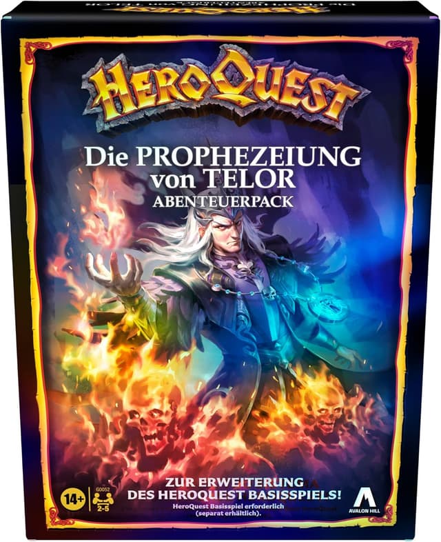 Detalle de HeroQuest Abenteuerpack „Die Prophezeiung von Telor“ – Erweiterung mit Miniaturen und Herausforderungen (Basisspiel erforderlich)