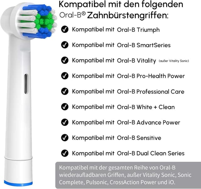 Detalle 2 de 20 Stück Aufsteckbürsten kompatibel mit Oral B