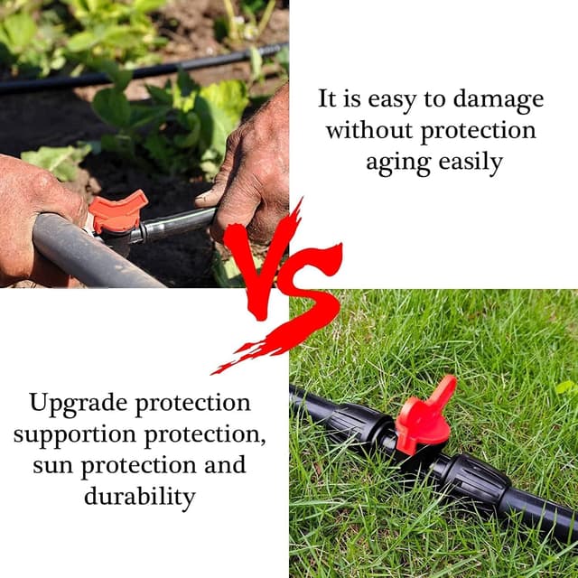 Detalle de Hydrogarden 10 pezzi valvole di intercettazione per irrigazione a goccia tubo flessibile da 16 mm