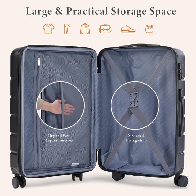 Thumbnail 4 de Sweetcrispy 20 Inch Carry-On Luggage
