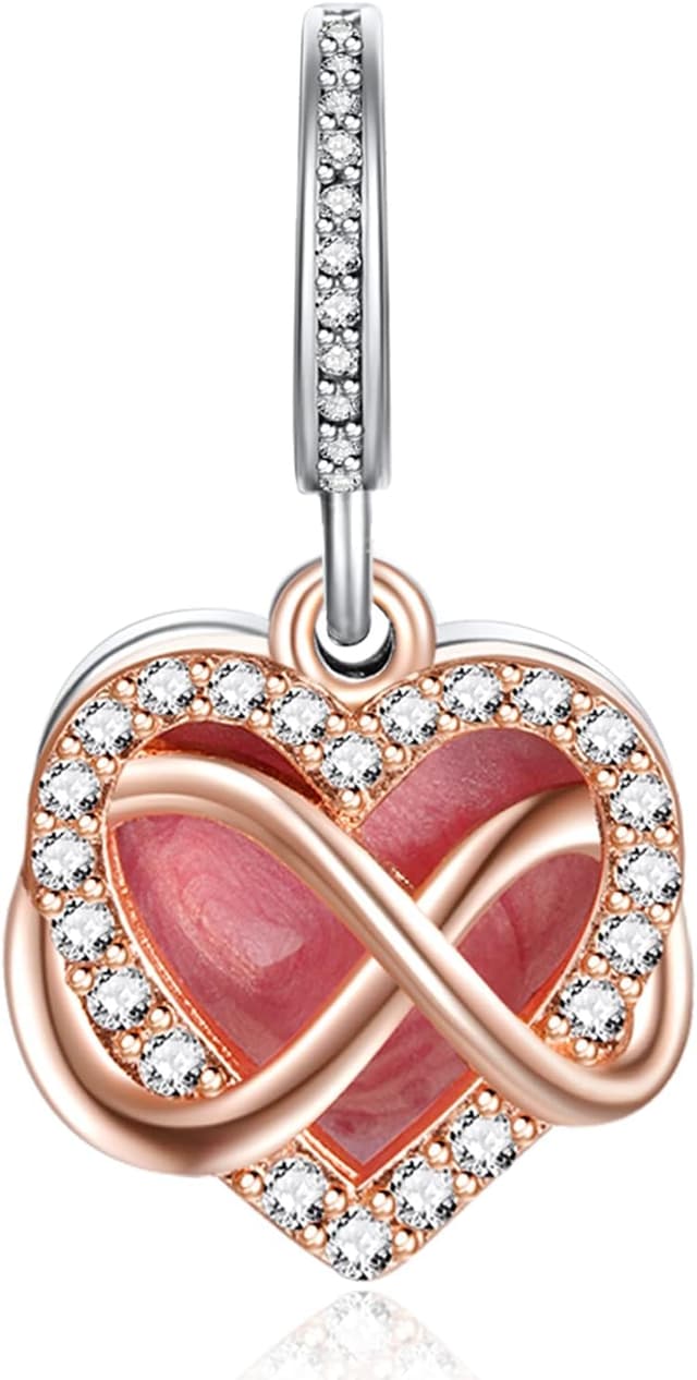 Thumbnail 6 de Rimgoris charm in argento 925 per bracciali e collane con cuore/lock&key “I love you”