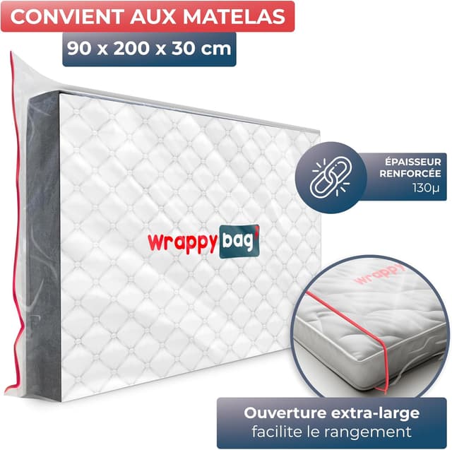 Thumbnail 1 de Wrappybag Housse Matelas 90x200