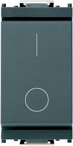 Detalle de Vimar Idea 0R16016 interruttore bipolare 2P 16 AX 250 V~ grigio, con alimentatore integrato