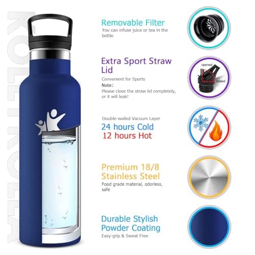 Detalle 2 de KollyKolla Botella térmica 500 ml para niños 🚰