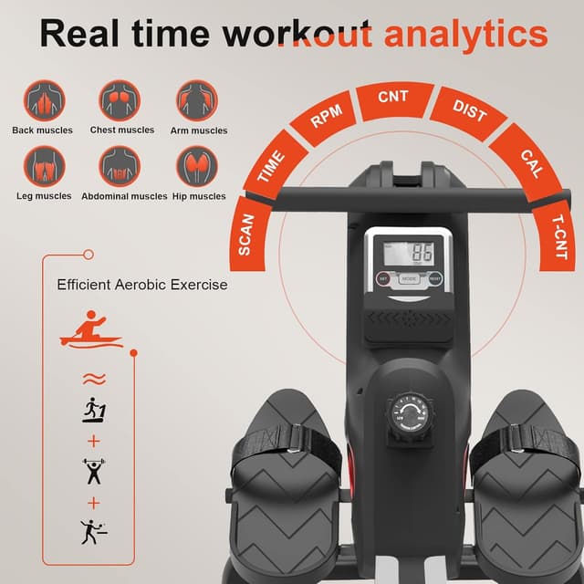 Detalle de Máquina de Remo Neezee 16 niveles