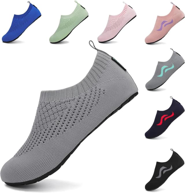 Detalle de SAGUARO Unisex-Badeschuhe für Herren & Damen – schnell trocknende Schwimmschuhe (EU 37–47)