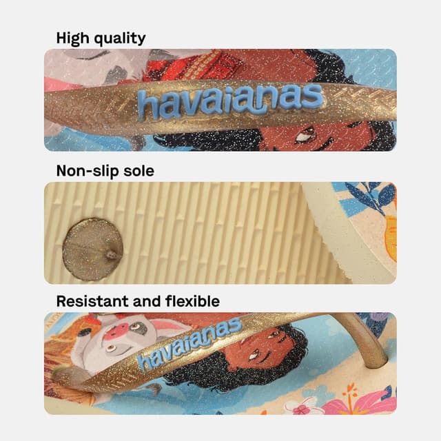 Detalle de Havaianas Kids Slim Princess Disney Princess flip-flops with slim straps