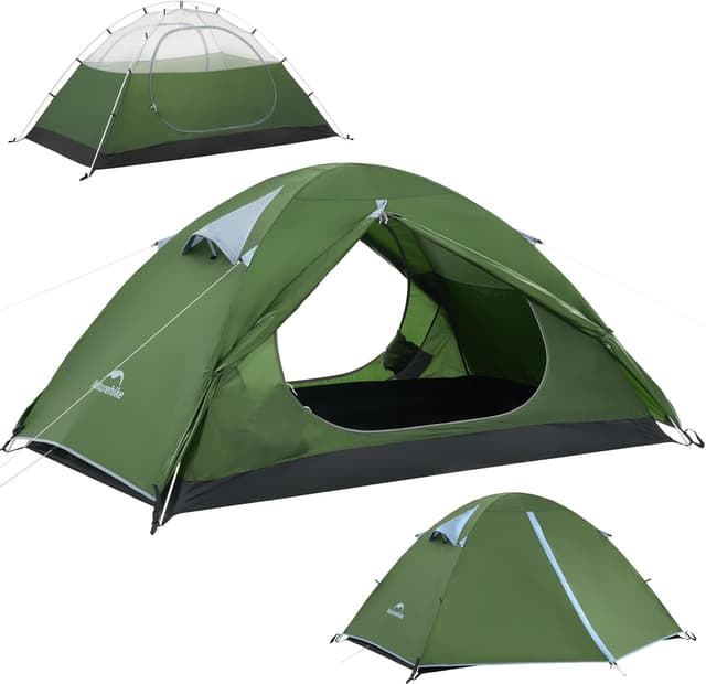 Detalle de Naturehike Bleik Ultralight – Tenda a cupola impermeabile PU 3000 mm per 2-3 persone, ultraleggera