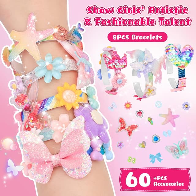 Detalle de MPQMPQ Friendship Bracelet Making Kit DIY Jewellery Set for Girls (ages 5–12)