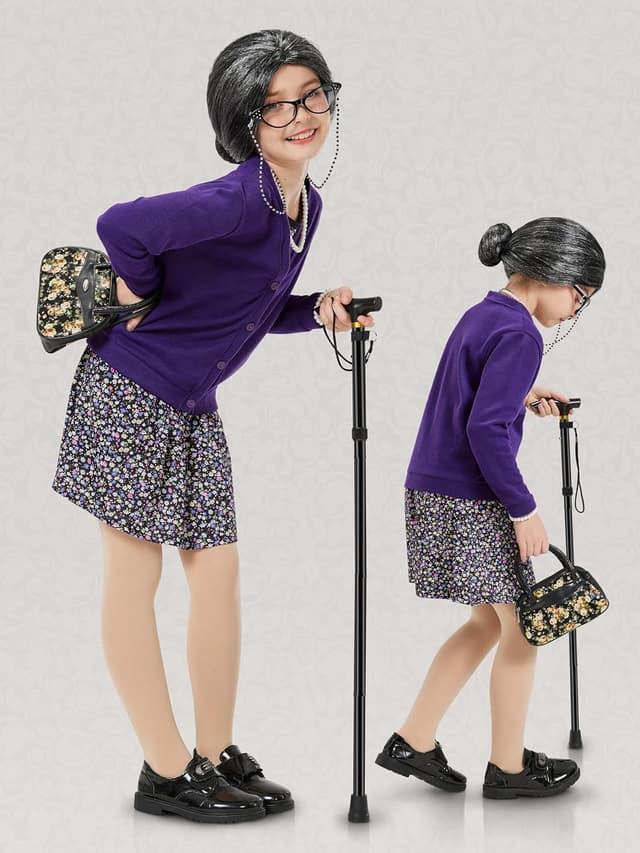 Thumbnail 4 de Gnodio Old Lady Costume 100 ๐ญ