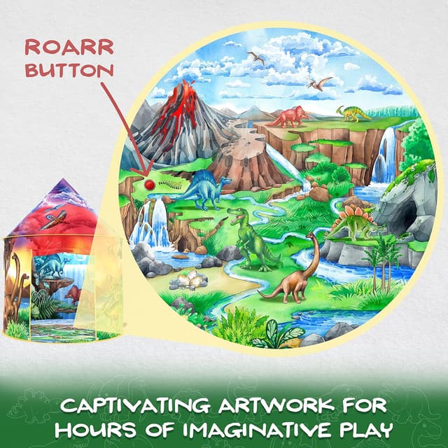 Thumbnail 6 de W&O Dinosaur Discovery Play Tent 3–5 years