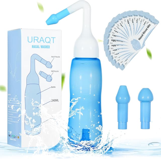 Imagen de URAQT Neti Pot 240ml Lavaggio nasale per tutta la famiglia en OfertitasTOP
