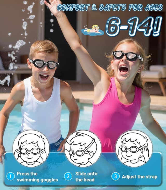 Detalle de HIGAHY Kinder Schwimmbrille für 6-14 Jahre