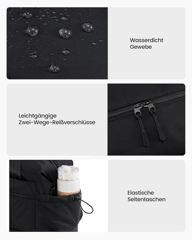 Detalle 2 de LOVEVOOK Reisetasche 30 l Khaki für Damen