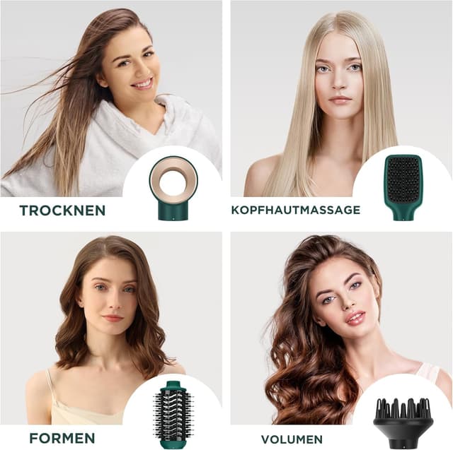 Detalle 2 de PARWIN PRO BEAUTY 4‑in‑1 Warmluftbürste
