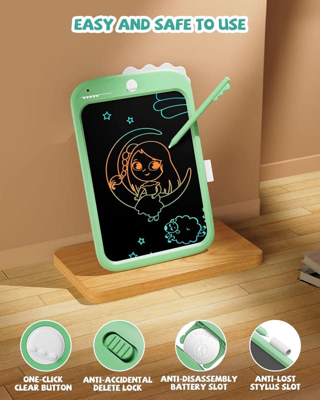 Detalle de 10-Zoll-LCD-Schreibblock: elektronisches digitales Schreib- und Graffiti-Brett in Grün