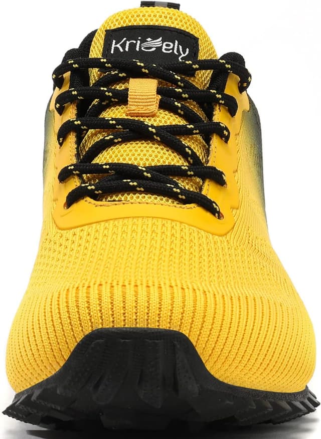 Detalle de Kricely Men’s Trail Running Shoes: Lightweight, Breathable Mesh Sneakers for Hiking, Training, and Daily Wear