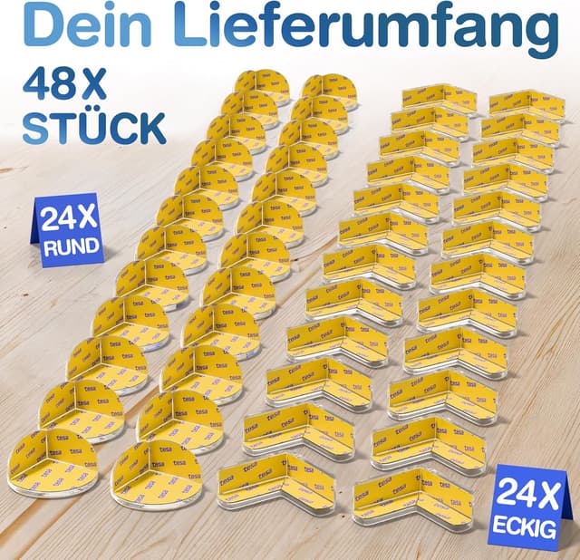 Detalle de ADLERSFELD Baby Eckenschutz 48er, transparent