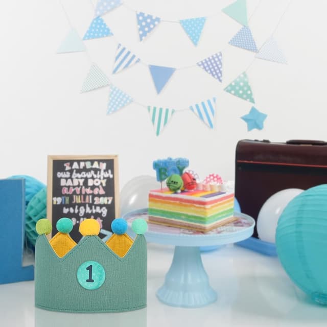 Detalle de URAQT couronne anniversaire bébé 0-9 ans