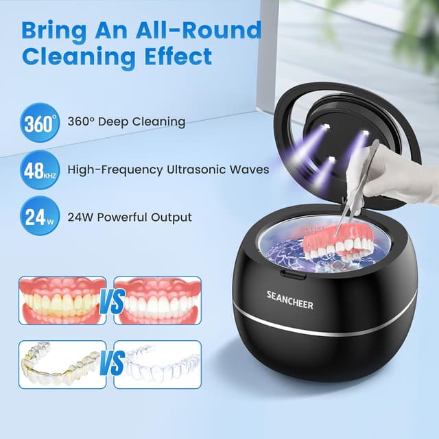 Detalle 1 de SEANCHEER Ultrasonic Cleaner 48kHz