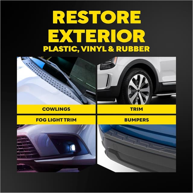 Detalle de Meguiar's Ultimate Black Plastic Restorer (16 oz) for Faded Trim, Vinyl & Rubber