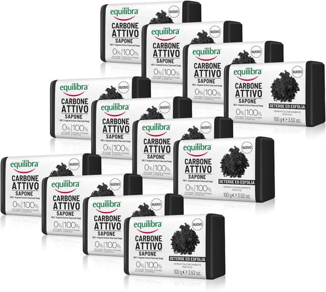 Detalle 2 de Equilibra Argan Sapone 100% vegetale, 100 g (confezione da 12)